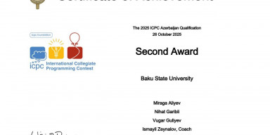 BSU Team Advances to the Final Round of ICPC Azerbaijan