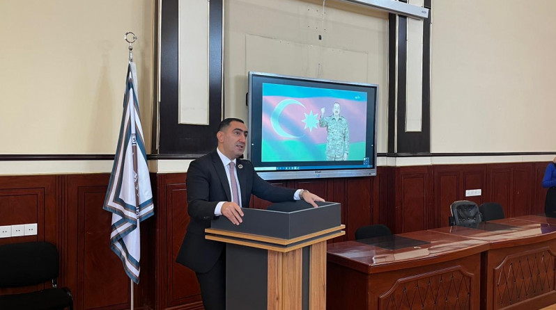 BDU-da Hüquq fakültəsinin məzunu olan Vətən müharibəsi iştirakçıları ilə görüş