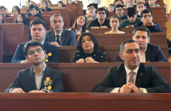 BDU-da Hüquq fakültəsinin məzunu olan Vətən müharibəsi iştirakçıları ilə görüş