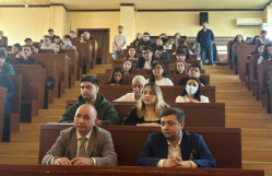 BDU-da Hüquq fakültəsinin məzunu olan Vətən müharibəsi iştirakçıları ilə görüş