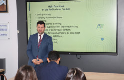 Audiovizual Şura BDU tələbələri üçün növbəti seminar təşkil edib