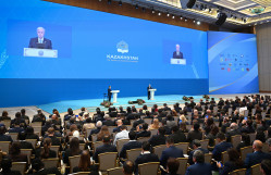 BSU Rector Speaks at International Forum "Kazakhstan – Territory of Academic Knowledge"