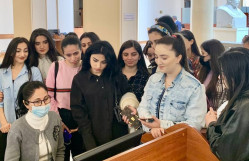 Tələbələr Milli Kitabxanada istehsalat təcrübəsində