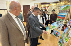 Bakı Dövlət Universitetində “Xarıbülbül” rəsm sərgisi