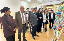 Bakı Dövlət Universitetində “Xarıbülbül” rəsm sərgisi