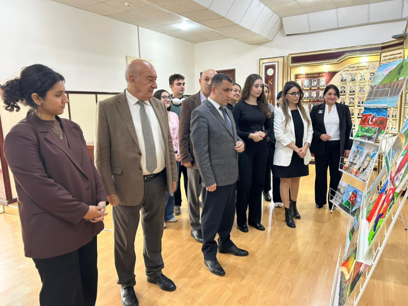 BDU-da “Xarıbülbül” adlı rəsm sərgisi