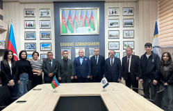 BDU-da müharibə veteranı, polkovnik İlkin Məhərrəmovla görüş