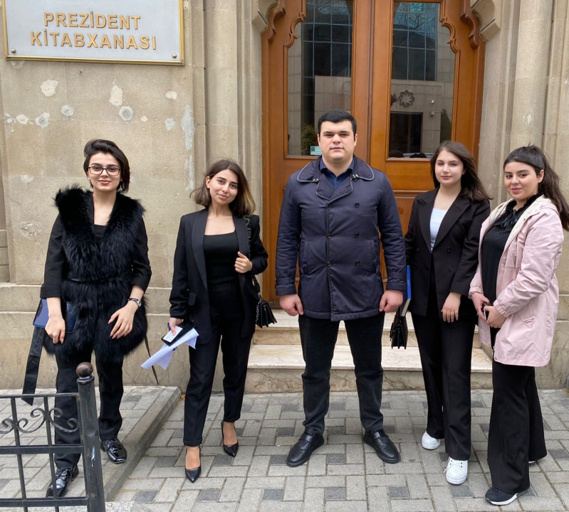 Tələbələrimiz Prezident Kitabxanasında