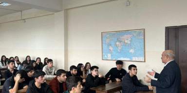 Tarix fakültəsində Şuşa şəhərinin işğaldan azad olunmasının 5-ci ildönümünə həsr olunmuş xüsusi dərs keçirilib.