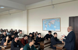 Tarix fakültəsində Şuşa şəhərinin işğaldan azad olunmasının 5-ci ildönümünə həsr olunmuş xüsusi dərs keçirilib.