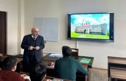 Tarix fakültəsində Şuşa şəhərinin işğaldan azad olunmasının 5-ci ildönümünə həsr olunmuş xüsusi dərs keçirilib.