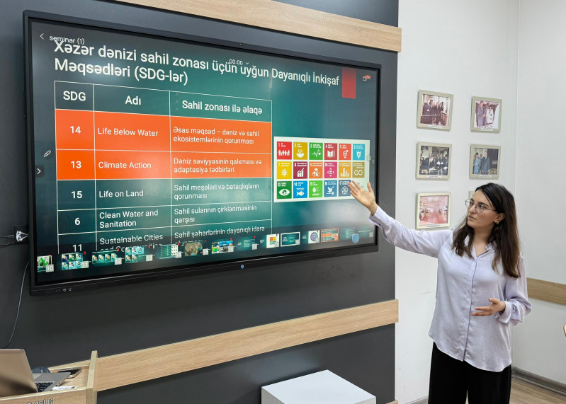 BDU-da “Xəzər dənizinin gələcəyi: elmi yanaşmalar və dayanıqlı idarəetmə” mövzusunda maarifləndirici təlim