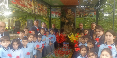 BDU-nun şəhid məzunu Şəhriyar Həbibinin məzarı ziyarət olunub