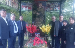BDU-nun şəhid məzunu Şəhriyar Həbibinin məzarı ziyarət olunub