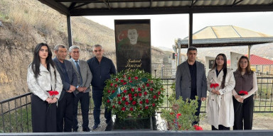 BDU-nun şəhid məzunu Fikrət Zeynallının məzarı ziyarət olunub