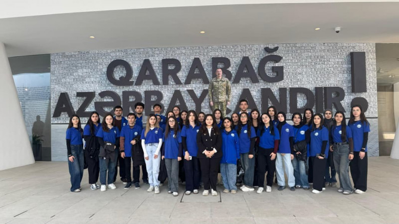 BDU könüllüləri Zəfər muzeyini ziyarət ediblər