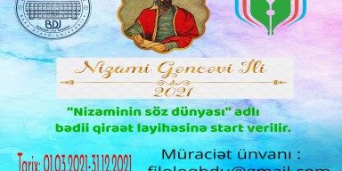 “Nizaminin söz dünyası” adlı bədii qiraət layihəsinin ilk təqdimatı - Aysel Seyidova