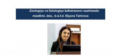 Elyanə Tahirova will give a presentation at the scientific seminar.