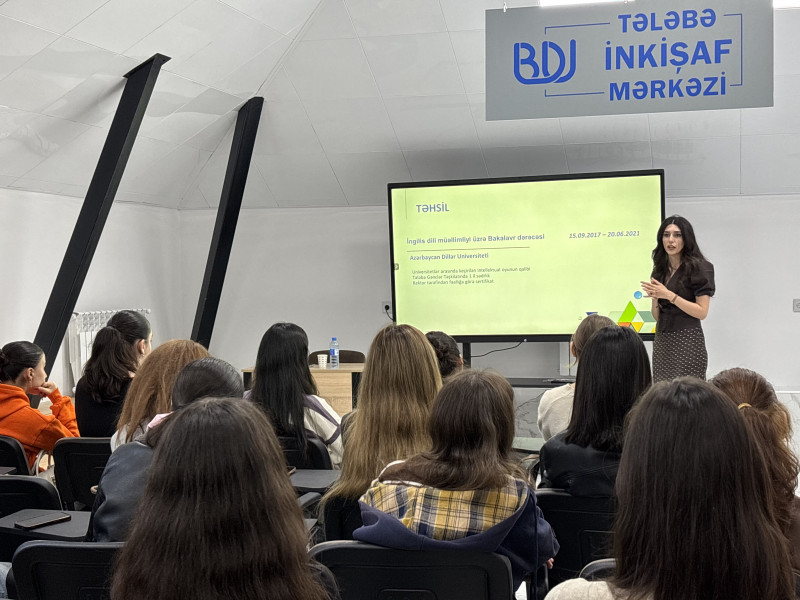 BDU-da təlim: “Effektiv rezüme necə hazırlanır?”