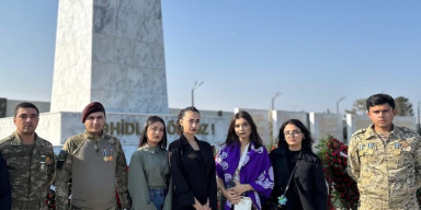 8 Noyabr-Zəfər Günü münasibətilə Hərbi Memorial Məzarlığı ziyarət edilib.