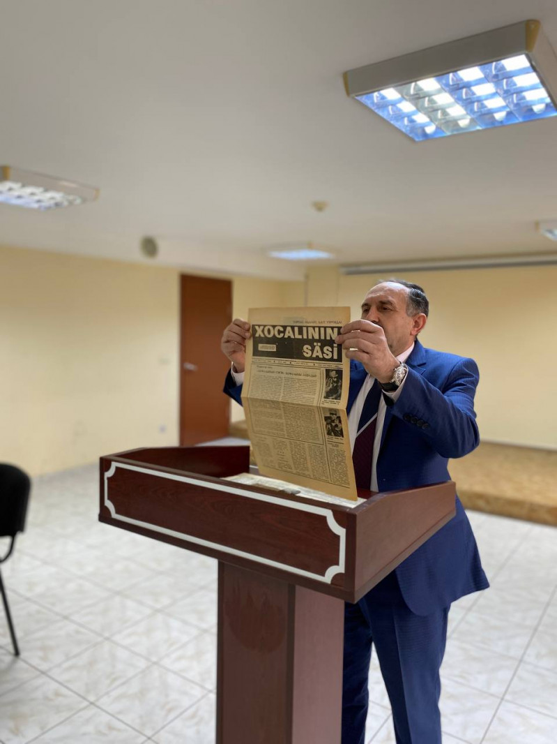 XOCALI SOYQIRIMINA HƏSR EDİLMİŞ XÜSUSİ DƏRS