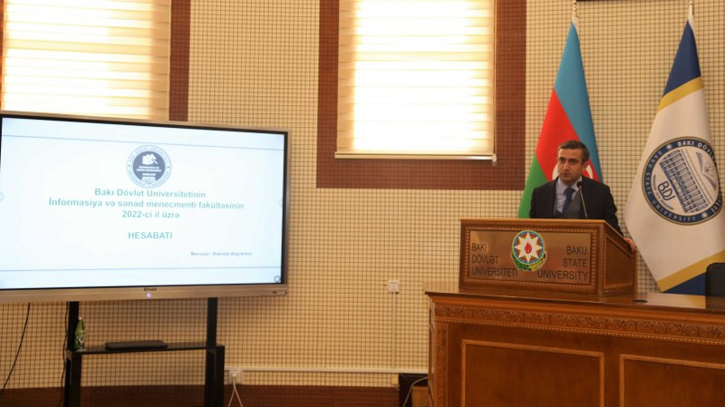 Fakültə dekanının hesabatı dinlənilib