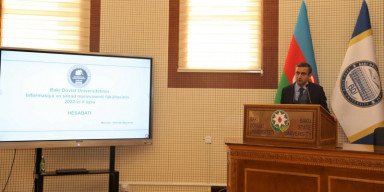 Fakültə dekanının hesabatı dinlənilib