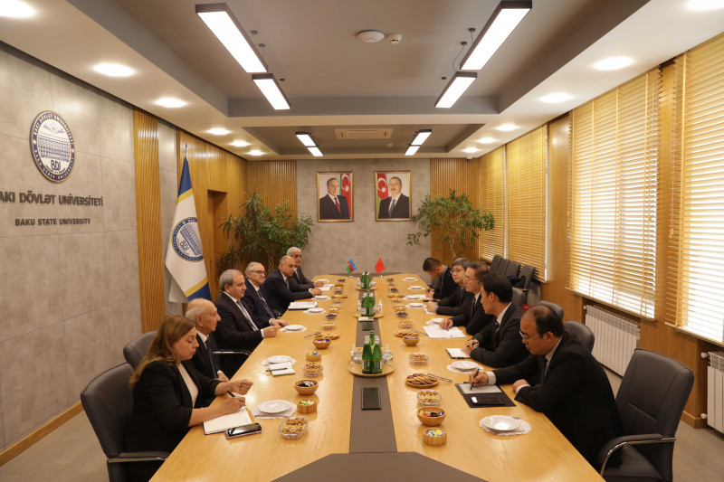 Çin Xalq Respublikasının Şanxay Siyasi Elmlər və Hüquq Universitetinin nümayəndə heyəti BDU-da