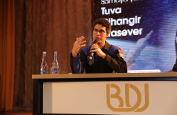 BDU-da Türkiyənin tanınmış astronavtı Tuva Cihangir Ataseverlə görüş