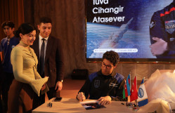 BDU-da Türkiyənin tanınmış astronavtı Tuva Cihangir Ataseverlə görüş