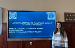 Fizika fakültəsi Tələbə Elmi Cəmiyyətinin elmi seminarı keçirilib