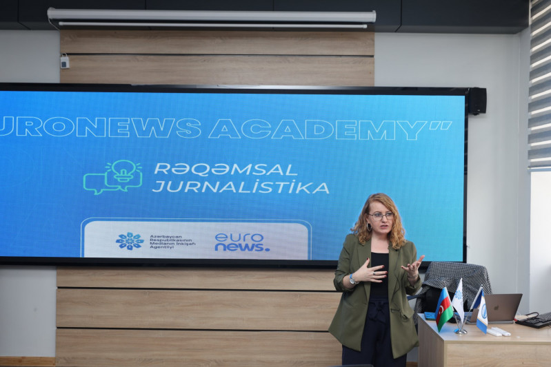 “Euronews Academy” layihəsi çərçivəsində “Rəqəmsal Jurnalistika ” mövzusunda təlim proqramına başlanıb