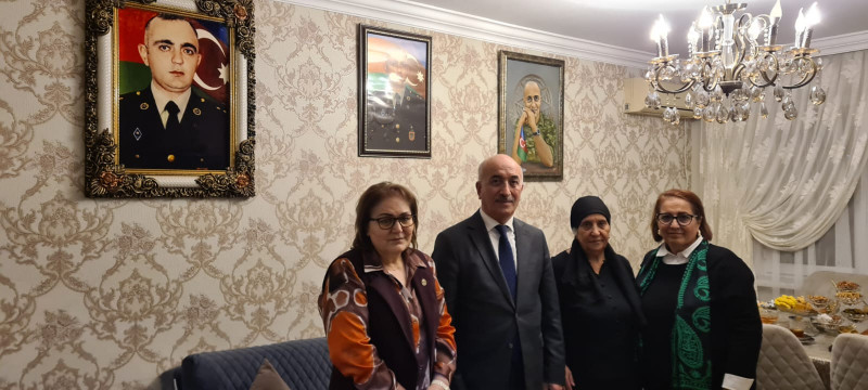 BDU-nun şəhid məzunu Namiq Cavadovun ailəsi ziyarət edilib