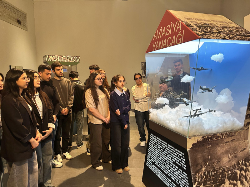 BDU tələbələri akademik Yusif Məmmədəliyevin Memorial Muzeyində