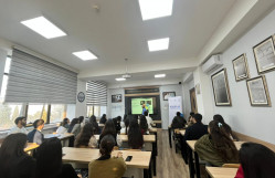 Türkiyənin Ərciyəz Universitetinin professoru BDU-nun SABAH qruplarının tələbələrinə ustad dərsi keçib