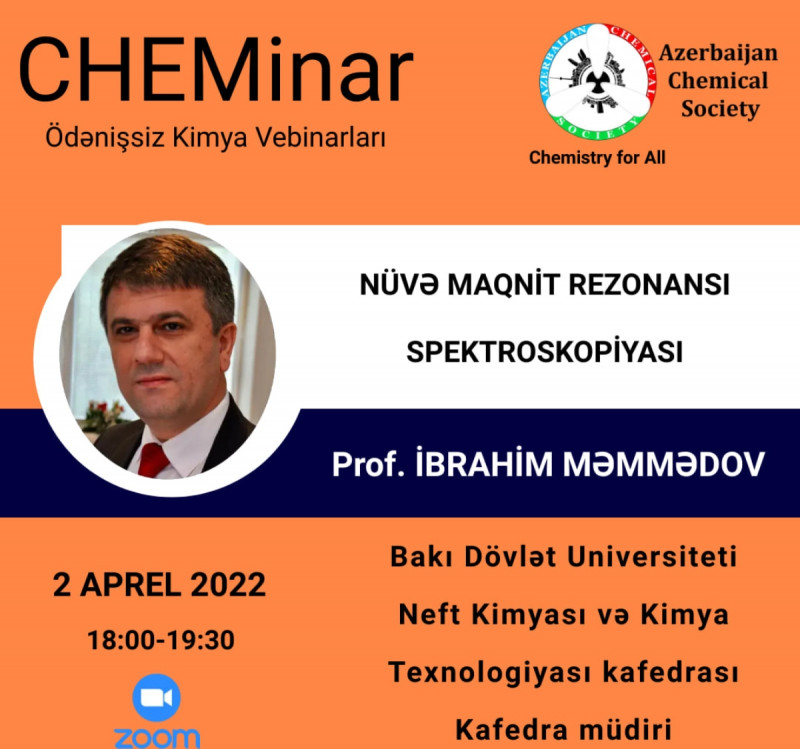 Professorumuz “CHEMinar layihəsi”ndə çıxış etmişdir