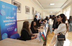 BDU-da tarixi Zəfərin 5 illik yubileyinə həsr olunmuş ixtisaslaşmış Karyera Sərgisi keçirilib