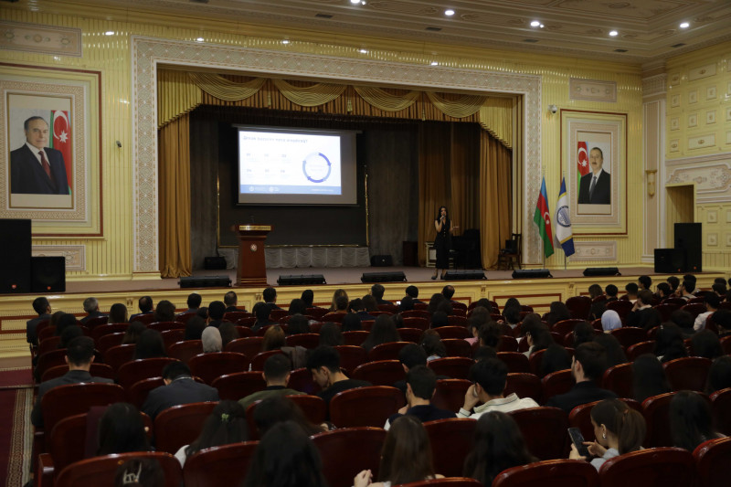 Dövlət Məşğulluq Agentliyi BDU-da “Əmək bazarının tələbləri” mövzusunda təlim keçib