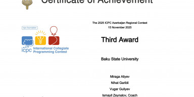 BDU komandası “50-ci ICPC – Universitetlərarası Beynəlxalq Proqramlaşdırma Müsabiqəsi”nin yarımfinalına vəsiqə qazanıb