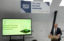 BDU-da maarifləndirici görüş: “Bərpa olunan enerji: layihələr və gələcək perspektivlər”