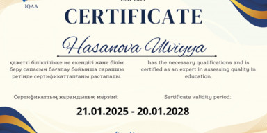 Professor Ülviyyə Həsənova beynəlxalq ekspert seçilib