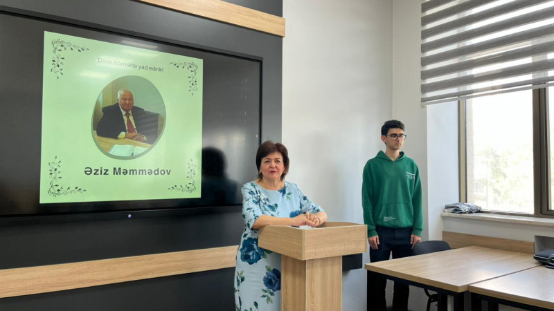 BEYNƏLXALQ MÜƏLLİMLƏR GÜNÜNƏ HƏSR EDİLMİŞ TƏDBİR KEÇİRİLİB