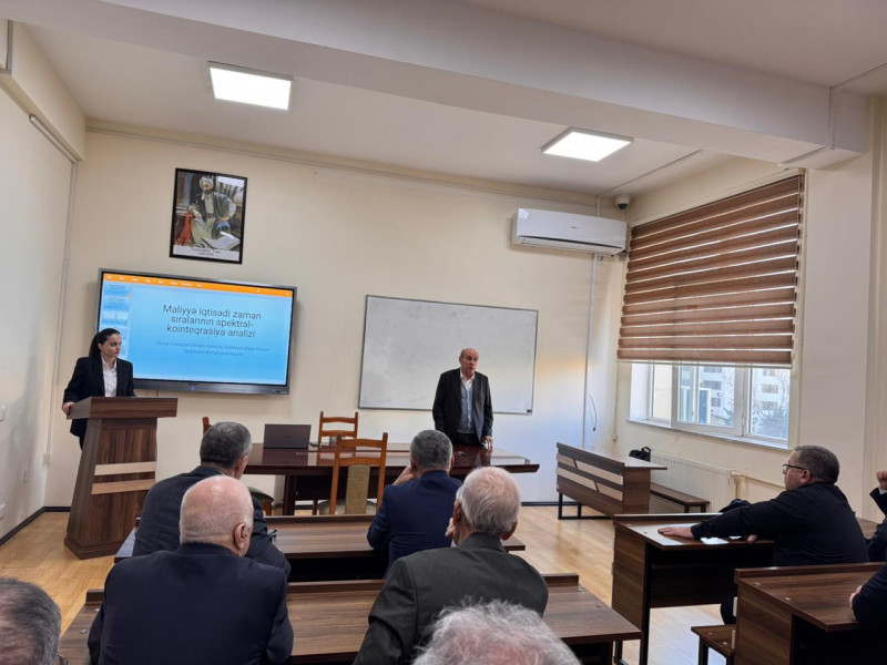 BDU-da “Maliyyə-iqtisadi zaman sıralarının spektral kointeqrasiya analizi” mövzusunda elmi seminar