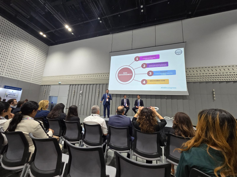 THE-nin “Qlobal Davamlı İnkişaf Konqresi”ndə BDU təcrübəsindən danışılıb