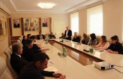 Biologiya fakültəsinin əməkdaşları Hirkan Milli Parkının yaranmasının 21 illiyinə həsr olunan dəyirmi masada iştirak edib