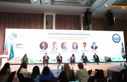 Biologiya fakültəsinin əməkdaşları Bakı Iqlim Fəaliyyəti Həftəsində çıxış edib