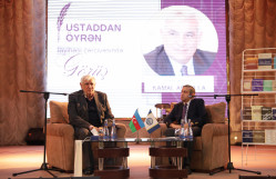 BDU-da tanınmış alim, Xalq yazıçısı, akademik Kamal Abdulla ilə görüş