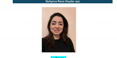 Rena Guliyeva will give a presentation at the scientific seminar.