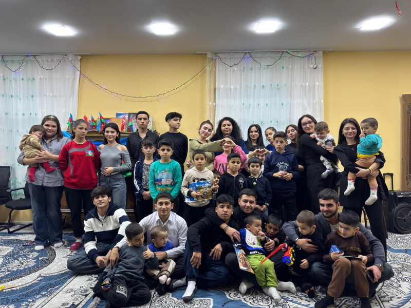 BDU tələbələri “Nur” uşaq evini ziyarət ediblər