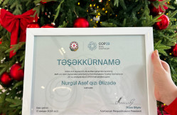 Biologiya fakültəsinin tələbələri Prezident tərəfindən təşəkkürnamə və mükafatla təltif edilib